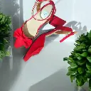 Tacones Madisson destalonado gamuza rojo 5 cms.webp