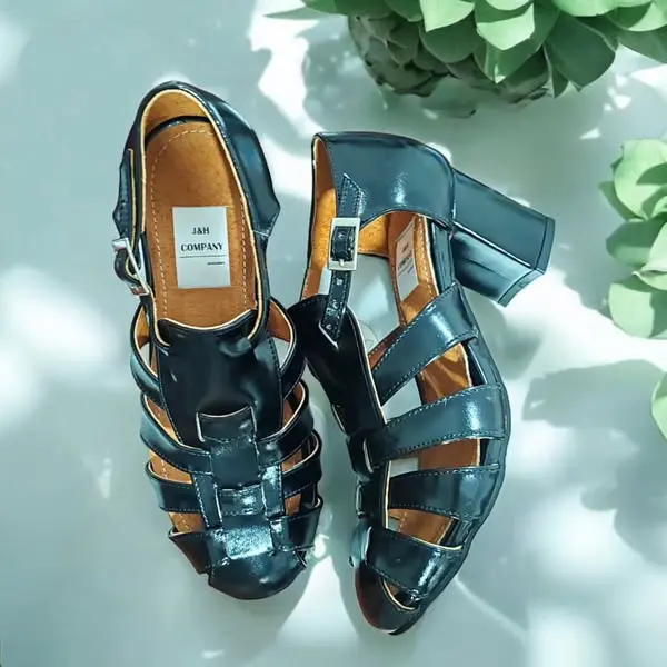 Cangrejeras Mariana negro 6 cms 2.webp