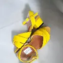 Tacones Esthela semipiel amarilla tacón 4 cms / Esthelafc-02