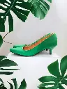Tacones Stilettos polo verde limón, tacón aguja 5 cms.  / STILEFC-69 