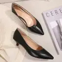Tacones Alizze piel negra tacón Aguja 3.5 cms. / ALIZEETA-P-01