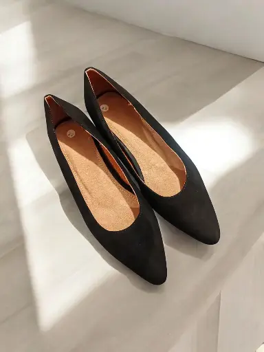 [STILEFC-84] Tacones Stilettos durazno negro tacón 2 cms / STILEFC-84 