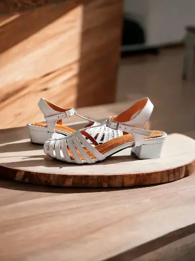 [GENE-P-10] Tacones Génesis Piel Gris tacón 4 cms / GENE-P-10