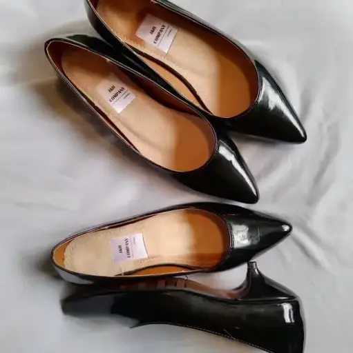 [CARLOTAFC-07] Tacones Carlota charol color negro, tacón aguja 3.5 / CARLOTAFC-07 