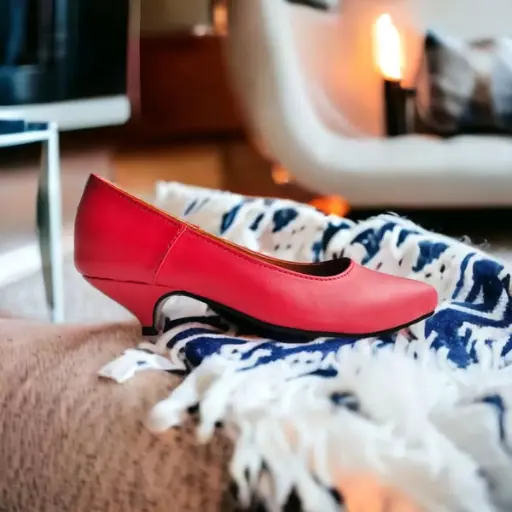 [CARLOTAFC-17] Tacones Carlota softy rojo tacón aguja 3.5 / CARLOTAFC-17 